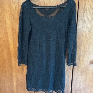 Black lace dress